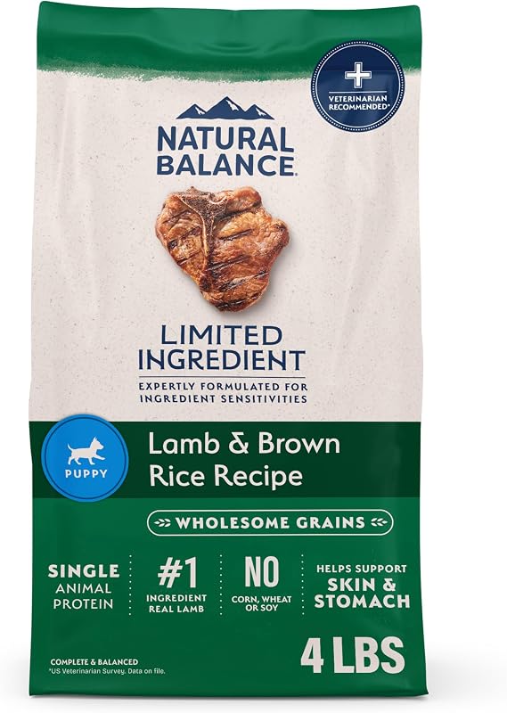 Natural Balance Limited Ingredient, Lamb & Brown Rice, 4 lb