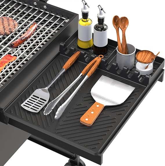 Silicone Grill Mat Compatible with Blackstone, Black
