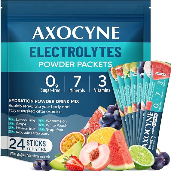 24Sticks Electrolytes Powder Packets Sugar Free Hydration Packets