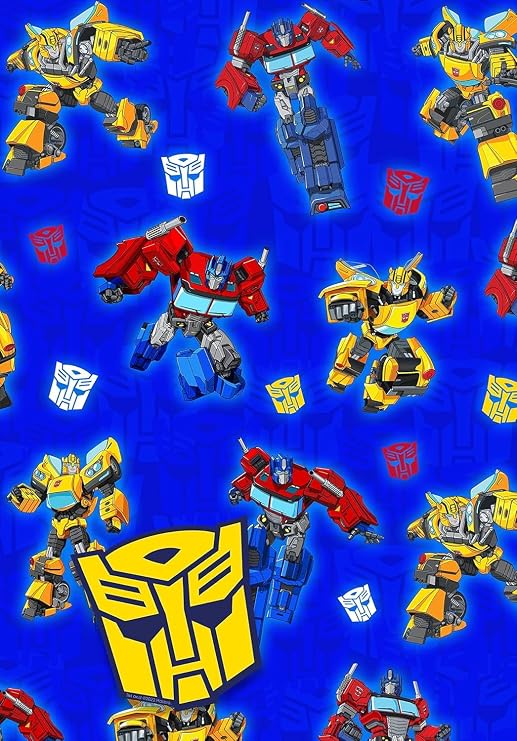 Danilo Promotions Limited Transformers Wrapping Paper, Transformers 2 Sheet 2 Tag Wrapping Paper, Birthday