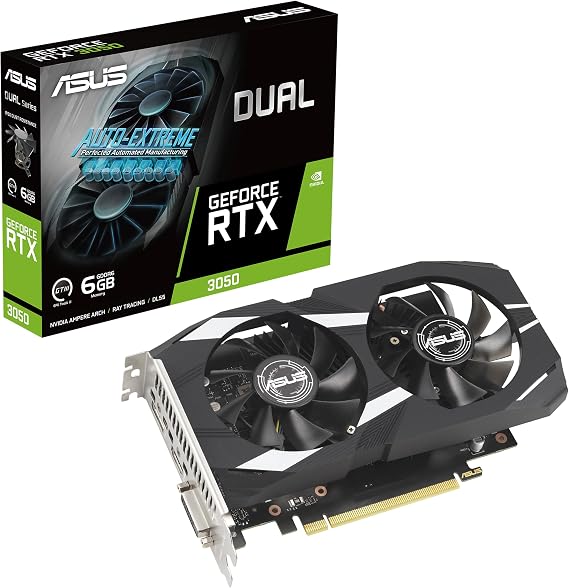 ASUS Dual GeForce RTX 3050 6GB GDDR6 Graphics Card