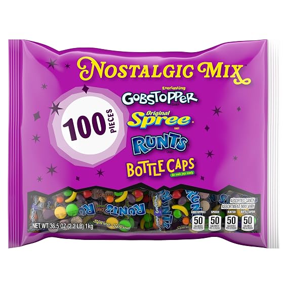 Gobstopper & Spree Nostalgic Party Mix, Hard Candy, 36.5 oz, 100 Ct
