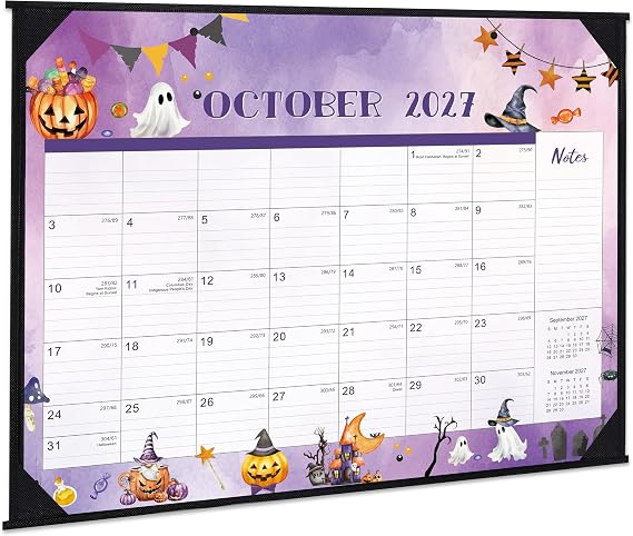 2027 Desk Calendar - 12 Month Large Desk Calendar 2027, JAN 2027 - DEC 2027