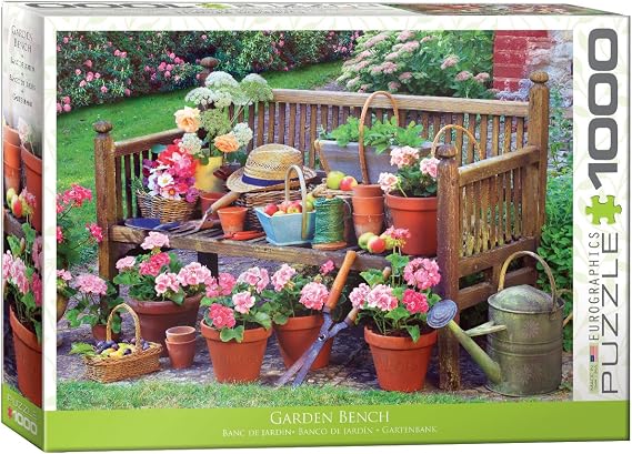 EuroGraphics (EURHR) Garden Bench 1000Piece Puzzle 1000Piece Jigsaw Puzzle