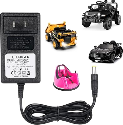 12V Charger for Kids Ride On Car Toys 12 Volt Battery Charger for Best Choice Products Winado TOBBI Kidzone Bumper car Jeep Ride-On Charger Electric car