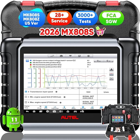 Autel Scanner MaxiCheck MX808S, 2026 US Ver of MaxiCOM MK808S MK808Z