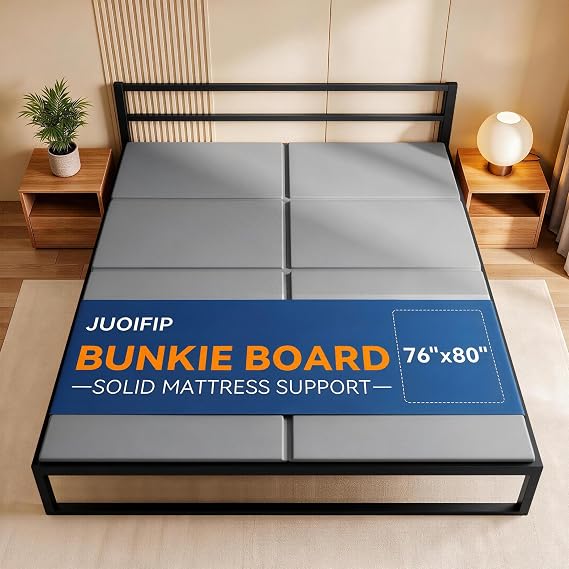 Bunkie Board King Size 76"x80", Heavy Duty Breathable Bed Support