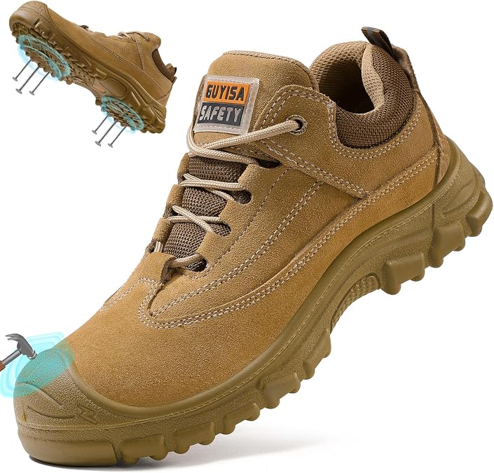Steel Toe Shoes for Men Puncture Resistant Work Shoes for Construction