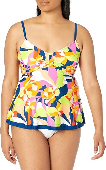 Caribbean Joe Women's Babydoll Tankini