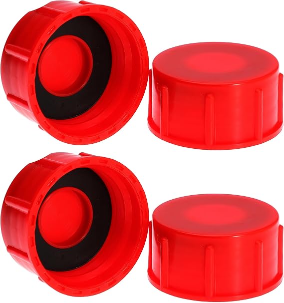 Gas Can Cap Replacement Red Coarse Thread Cap Solid Transportation Gas Can Caps Prevent Fuel Leakage