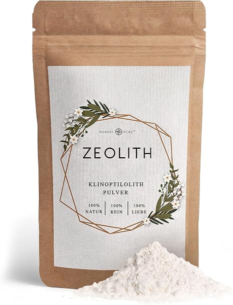 Nordic Pure Zeolite Powder 1000 g with 95% Clinoptilolite Content Premium Quality Extra Fine