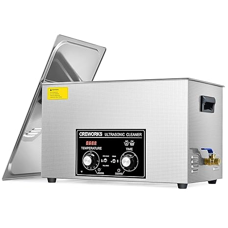 CREWORKS 30L Ultra Sonic Cleaning Machine - 600W with Heater and Timer