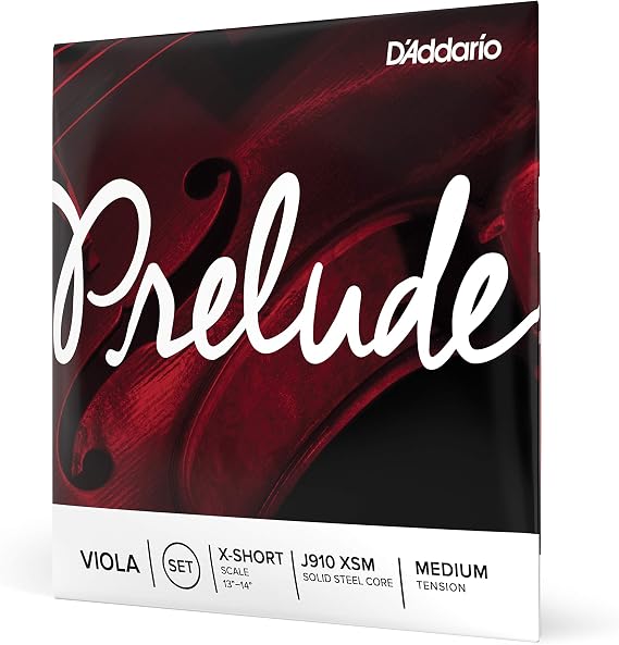 D'Addario Prelude Viola String Set Extra Short Scale Medium Tension