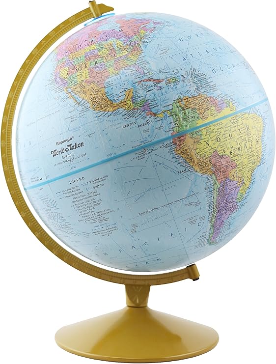 Replogle Globes Explorer Spanish Language Globe, 12-Inch Diameter