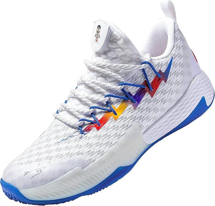 PEAK Mens Basketball Shoes Breathable Sneakers Lou Williams Lightning Professional Anti Slip Sports Shoes for Running, Walking