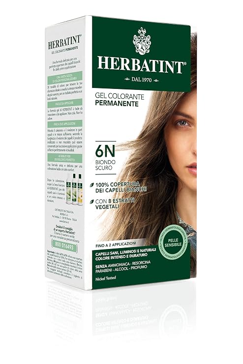 Herbatint Permanent Hair Color Gel 6n Dark Blonde 150ml