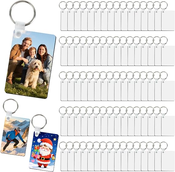 Joyclub Sublimation Keychain Blanks 240 Pcs MDF llaveros para sublimar