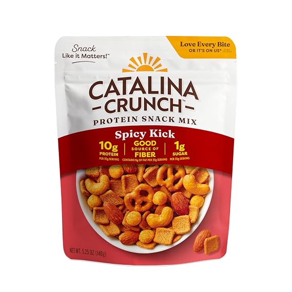 Catalina Crunch Protein Snack Mix, Spicy Kick, 5.25 oz Bag (Pack of 1)