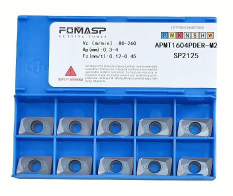 CNC Milling Carbide Inserts Steel APMT1604PDER-M2 Fit for Lathe Milling Cutting Tools 10pcs