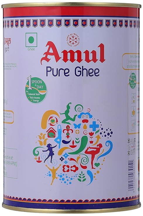 Amul Pure Ghee Clarified Butter, 2 Pound