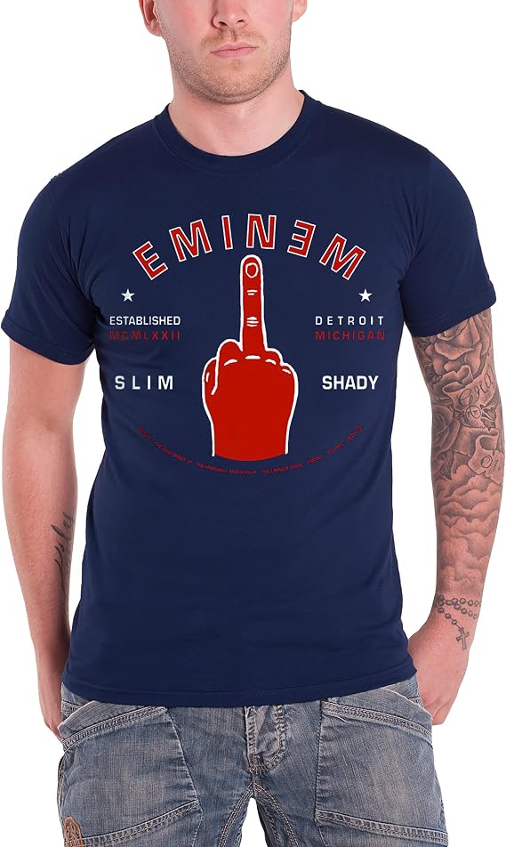 Eminem Men's Em Tv T-Shirt Black