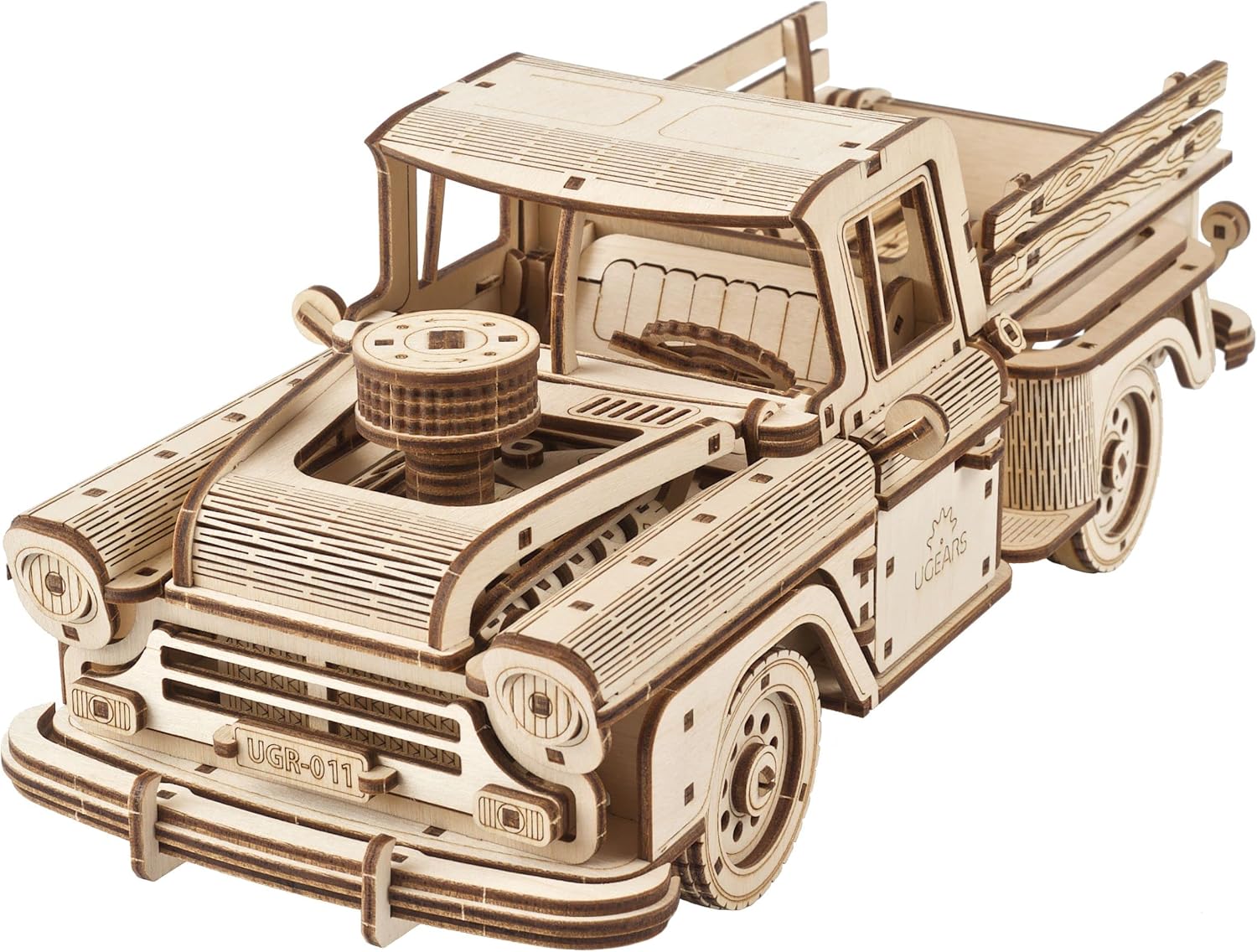 UGEARS Wooden 3D Puzzles for Adults - Pickup Lumberjack Model Car Kits 3D Puzzle Adult Crafts - Wooden Puzzles for Adults Mechanical Truck Puzzle Model Kit - Retro Chevrolet 3100 Inspired - 460 Pcs