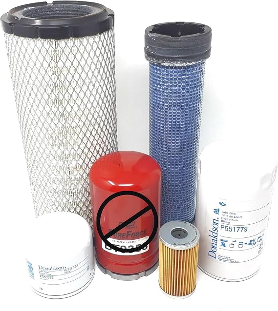 CFKIT Maintenance Filter Kit Compatible with Kubota M59 Tractor w/ V2403 Eng. (Non HST)