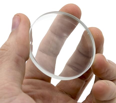 Double Concave Lens, 100mm Focal Length, 2" (50mm) Diameter - Spherical, Optically Worked Glass Lens - Ground Edges, Polished - Great for Physics Classrooms - Eisco Labs