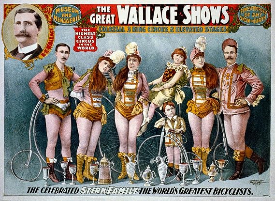 Vintage Reproduction Print Circus The Great Wallace 1898b