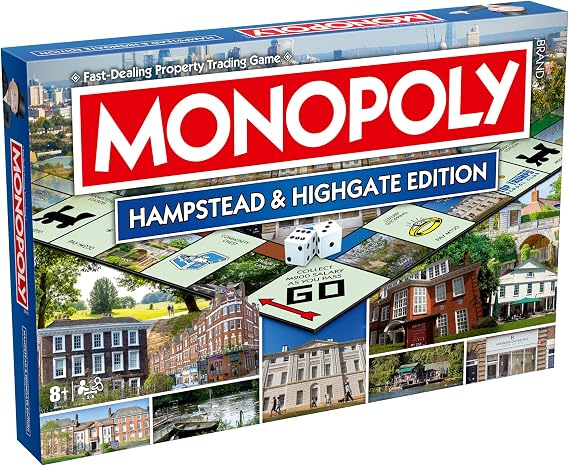 Winning Moves Hampstead & Highgate Monopoly Regional Monopoly Board Game