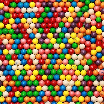 Gumballs for Gumball Machine - Assorted Fruit Flavored Gum Balls - 0.5" Mini Bubble Gums - 23.8LB Bulk Refill for Vending Machines - Chewing Gum for Kids