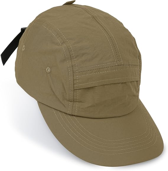 CLAPE 5 Panel Hat for Men, Curved Brim UPF50+ Sun Hats Quick Dry Outdoor Sports Running Hat Baseball Cap
