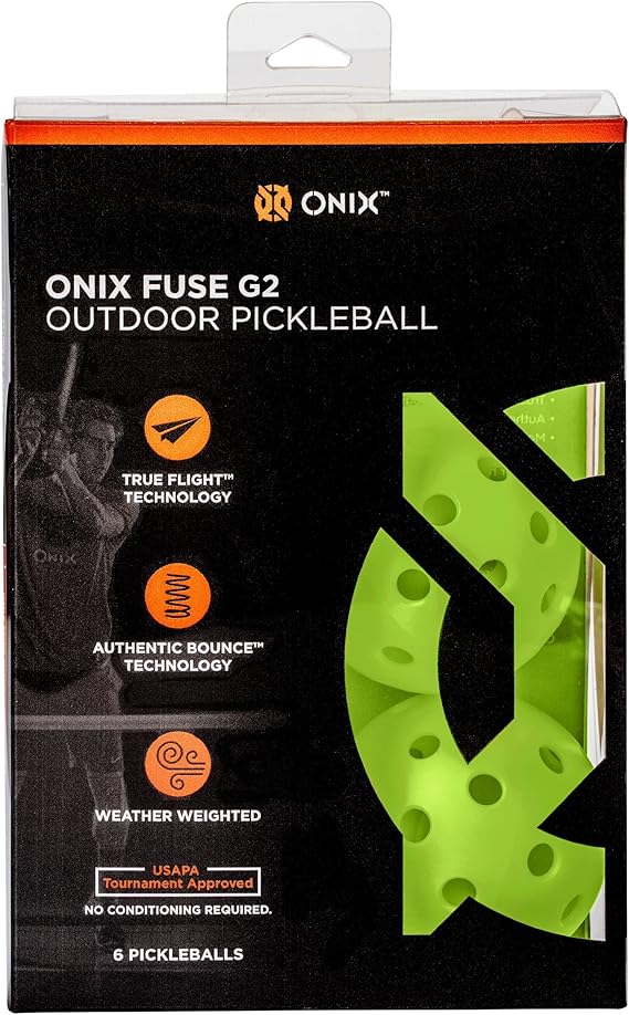Onix Fuse G2 Outdoor Pickleball Balls USA Pickleball Approved