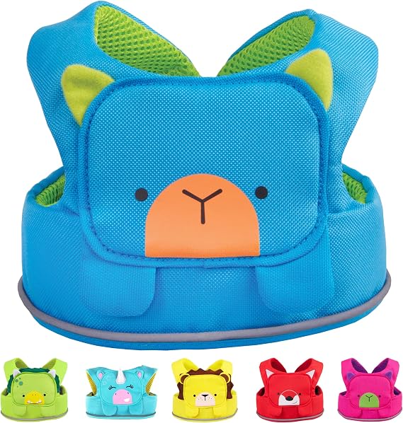 Trunki ToddlePak - Fuss Free Baby Walking Reins and Toddler Safety Harness – Bert Bear (Blue)
