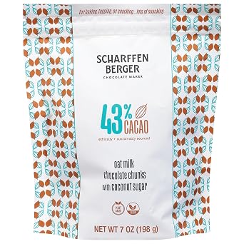 Scharffen Berger, 43% Cacao Oat Milk Chocolate Chunks with Coconut Sugar, 7 Ounce