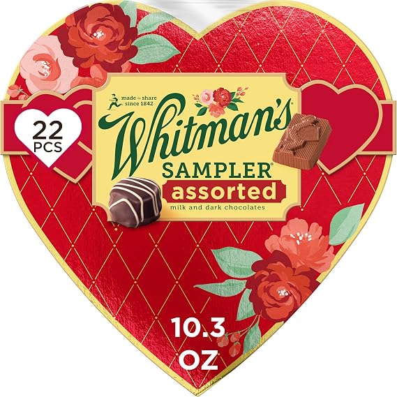 Whitman's Valentines Sampler Heart, 10.3 Ounce