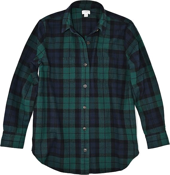 J.Crew Mercantile Women's Oversized Flannel Shirt Jacket