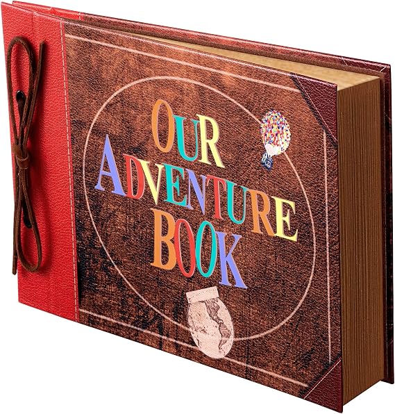 Scrapbook Photo Album Our Adventure Book Embossed Hard Cover