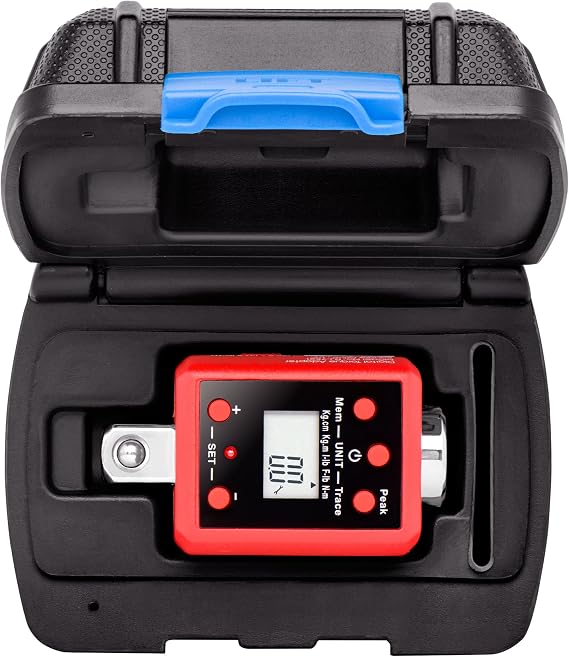Neiko 20741A 1/2" Digital Torque Adapter, 29.5-147.5 Ft-Lb, 1/2" Drive Torque Wrench Converter