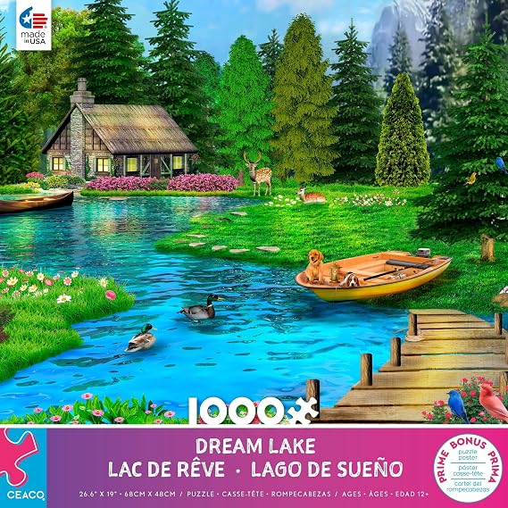 Ceaco - Dream Lake - 1000 Piece Jigsaw Puzzle for Adults