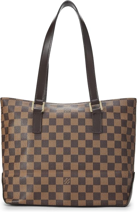 Pre-loved Damier Ebene Cabas Piano, Brown
