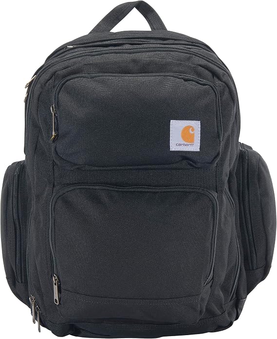 Carhartt 35L Triple-Compartment Backpack, Durable Pack with Laptop Sleeve and Duravax Abrasion Resistant Base