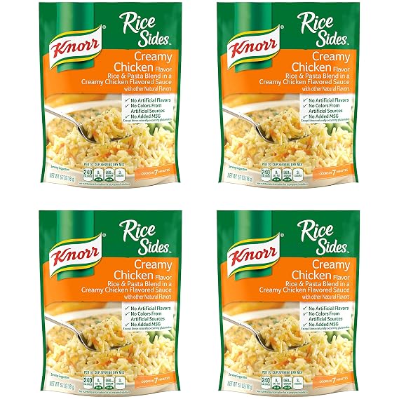 Knorr Rice Side Dish, Creamy Chicken, 5.7 oz (Pack of 4)