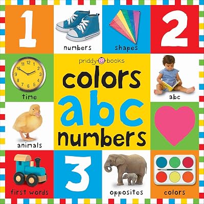 Bright Bbaby colors, abc, numbers first words Board book Illustrated, April 15, 2008