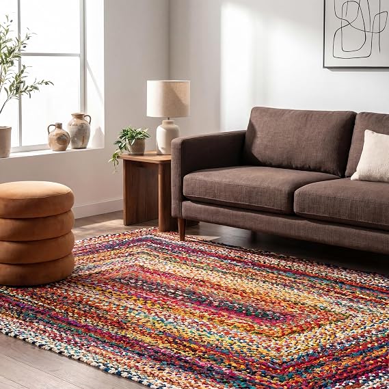 nuLOOM Tammara Multicolor Ombre Braided Area Rug, 3' x 5'