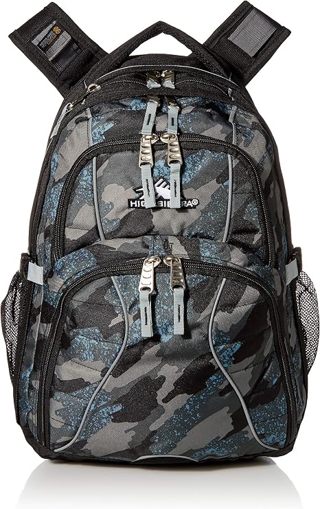 High Sierra Swerve Laptop Backpack, Graffiti/Black/Ash, One Size