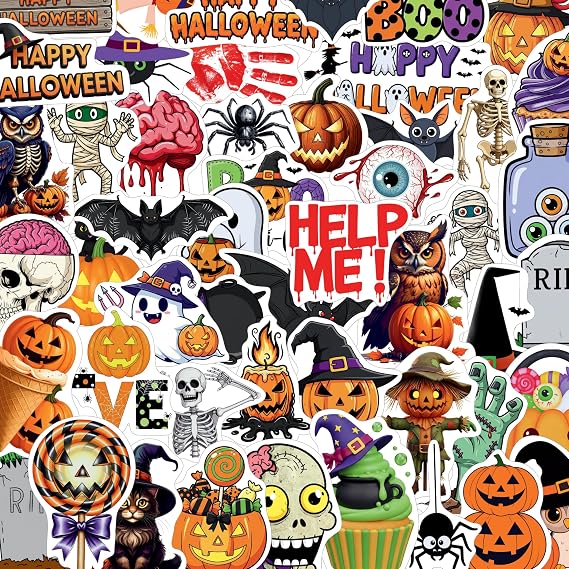 Halloween Stickers, Trick Or Treat Party Favors and Decor