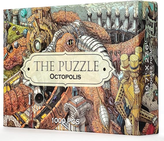 HUNGRY MINDS Octopolis 1000 Piece Jigsaw Puzzle for Adults