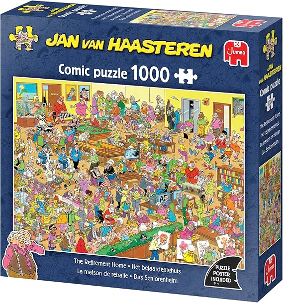 Jan Van Haasteren - The Retirement Home - 1000 Piece Puzzle for Adults