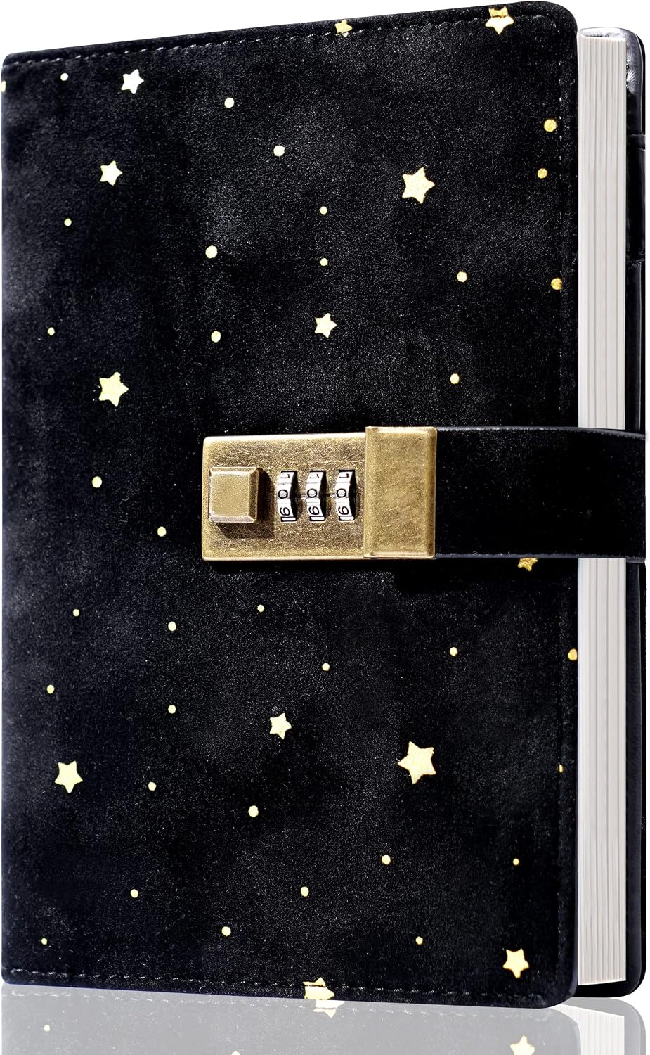 CAGIE Journal with Lock Secret Diary with Lock Velvet Coverd Diary with Lock